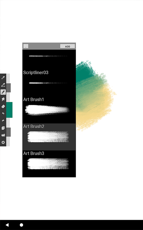 artbrushes�ͻ��������ؽ�ͼ